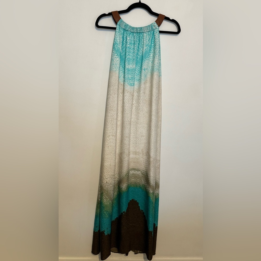 Chicos Bahama Breeze Halter Maxi Dress